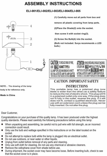 Lumellogno White Table Lamp - Quahog Bay Bedding