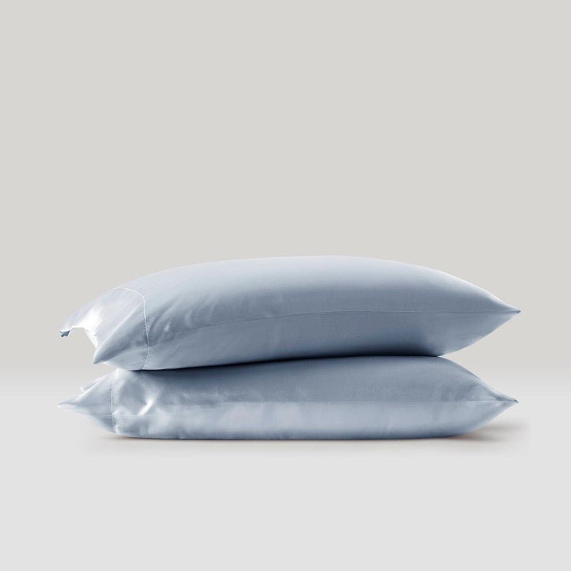 Luxurious And Elegant Satin Pillowcases - Blue - 2PC - Quahog Bay Bedding