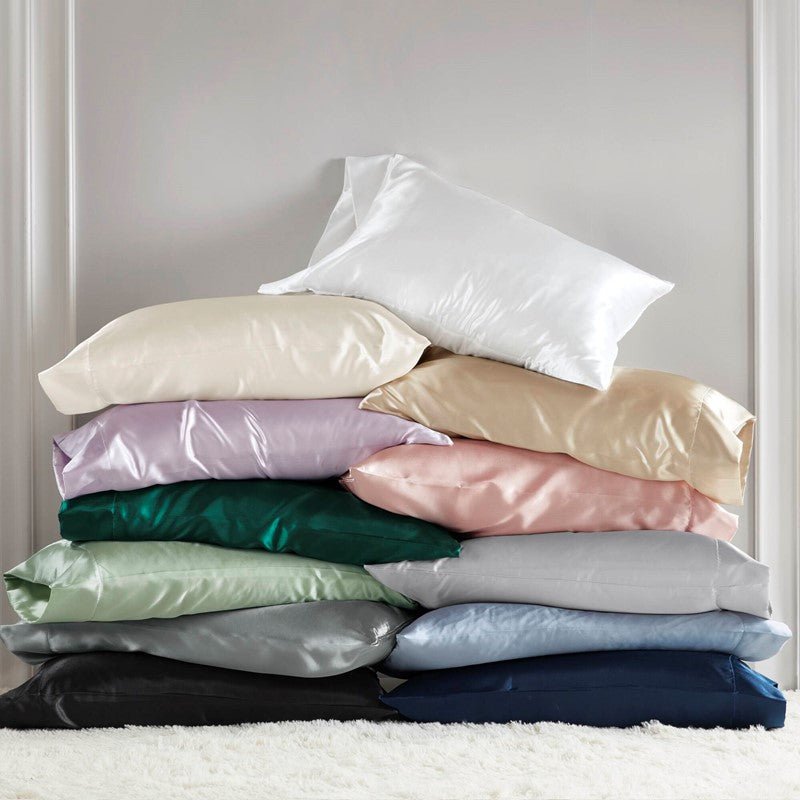 Luxurious And Elegant Satin Pillowcases - Blush - 2PC - Quahog Bay Bedding