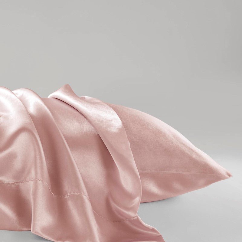 Luxurious And Elegant Satin Pillowcases - Blush - 2PC - Quahog Bay Bedding