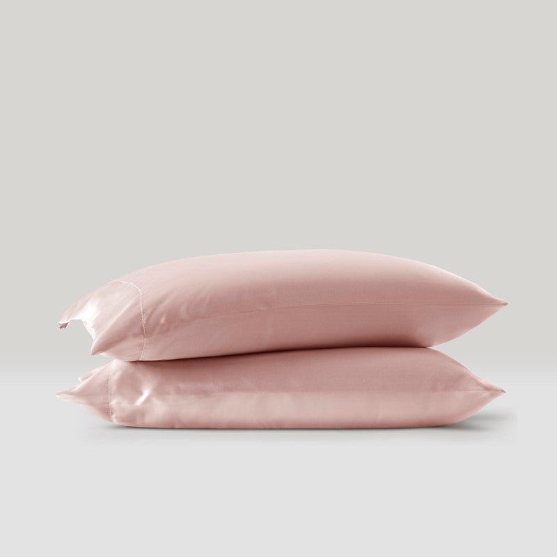 Luxurious And Elegant Satin Pillowcases - Blush - 2PC - Quahog Bay Bedding