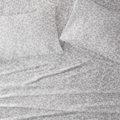 Luxurious And Elegant Satin Pillowcases - Grey Leopard - 2PC - Quahog Bay Bedding