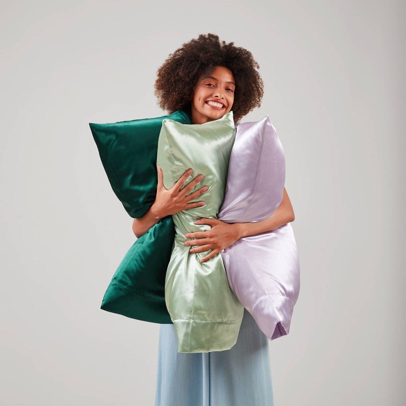 Luxurious And Elegant Satin Pillowcases - Ivory - 2PC - Quahog Bay Bedding