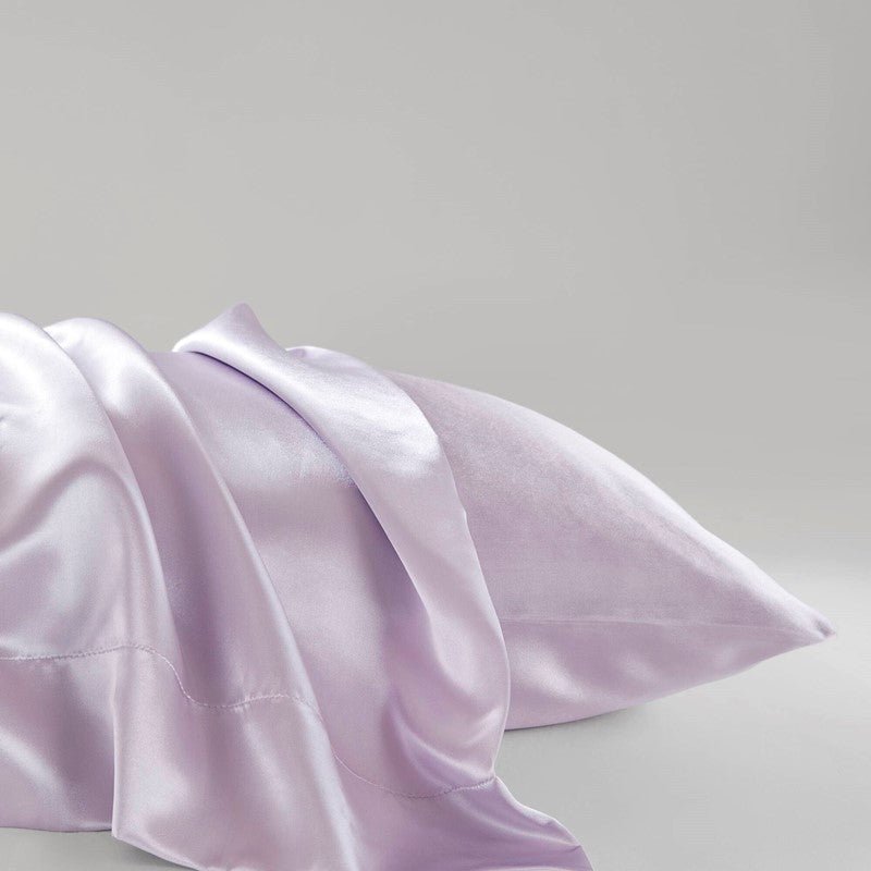 Luxurious And Elegant Satin Pillowcases - Lilac - 2PC - Quahog Bay Bedding