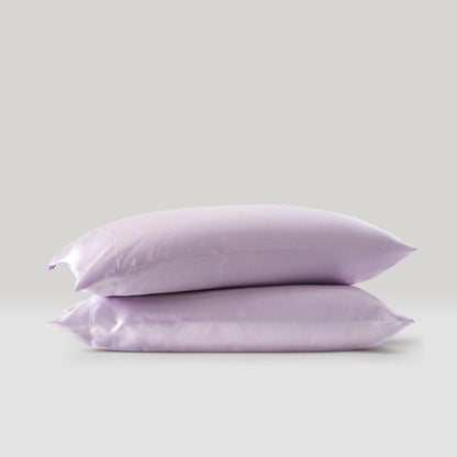 Luxurious And Elegant Satin Pillowcases - Lilac - 2PC - Quahog Bay Bedding