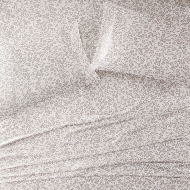 Luxurious And Elegant Satin Pillowcases - Taupe Leopard - 2PC - Quahog Bay Bedding