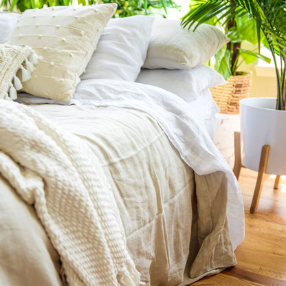Luxurious Linen Duvet Cover - European Linen - Quahog Bay Bedding