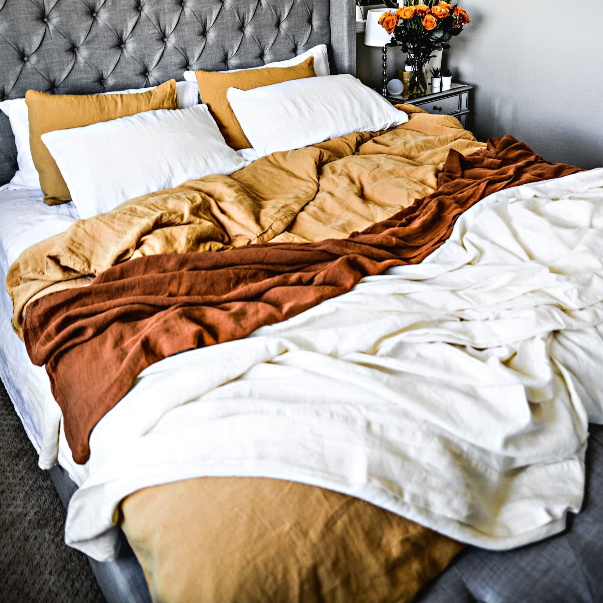 Luxurious Linen Duvet Cover - European Linen - Quahog Bay Bedding
