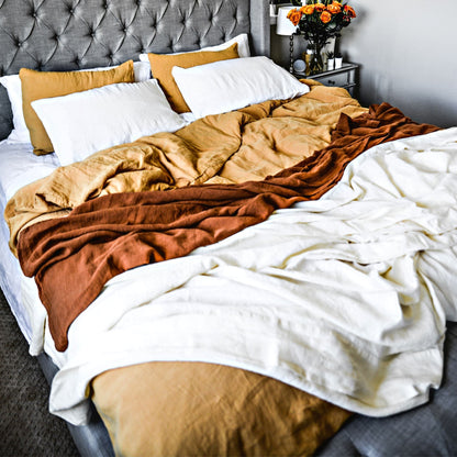 Luxurious Linen Duvet Cover - European Linen - Quahog Bay Bedding