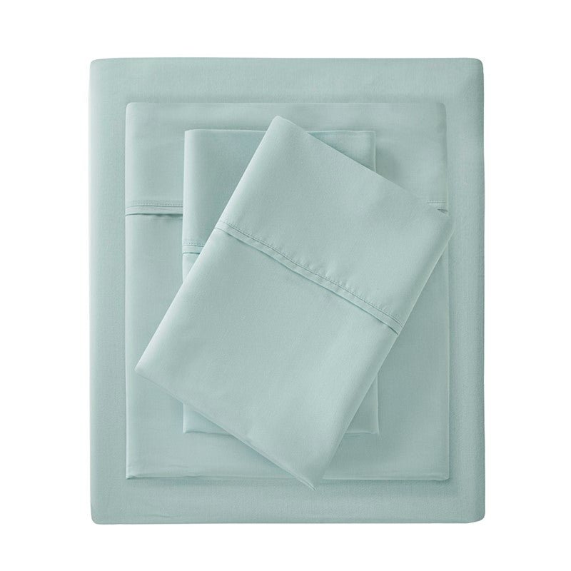 Luxury 1500TC Cotton Blend Sheet Set - Coastal Sheet Sets - Seafoam - Quahog Bay Bedding