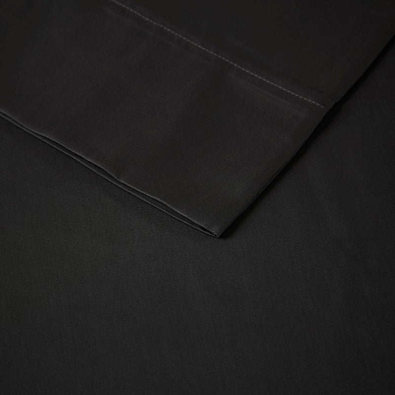 Luxury 1500TC Cotton Blend Sheet Set - High Thread Count Sheets - Black - Quahog Bay Bedding