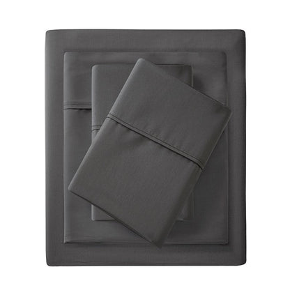 Luxury 1500TC Cotton Blend Sheet Set - High Thread Count Sheets - Charcoal - Quahog Bay Bedding