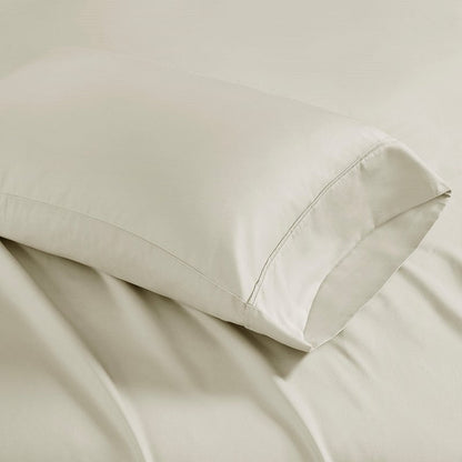 Luxury 1500TC Cotton Blend Sheet Set - High Thread Count Sheets - Ivory - Quahog Bay Bedding
