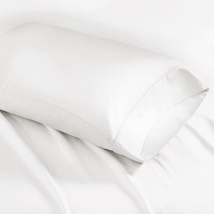 Luxury 1500TC Cotton Blend Sheet Set - High Thread Count Sheets - White - Quahog Bay Bedding