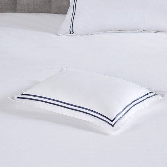 Madison Park Luxury 500TC Luxury Collection 100% Cotton Sateen Embroidered Duvet Cover Set - Quahog Bay Bedding