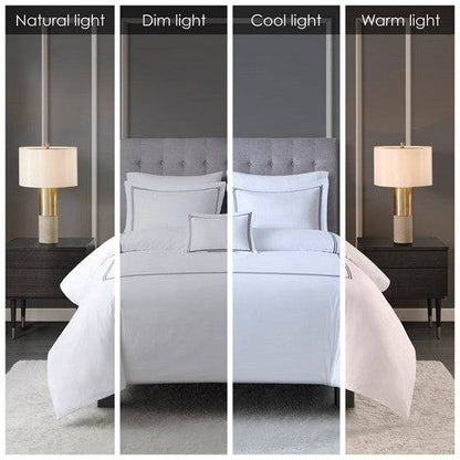 Luxury 500TC Cotton Embroidered Comforter Set 5 Piece Comforter Set - Quahog Bay Bedding