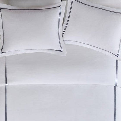 Luxury 500TC Cotton Embroidered Comforter Set 5 Piece Comforter Set - Quahog Bay Bedding