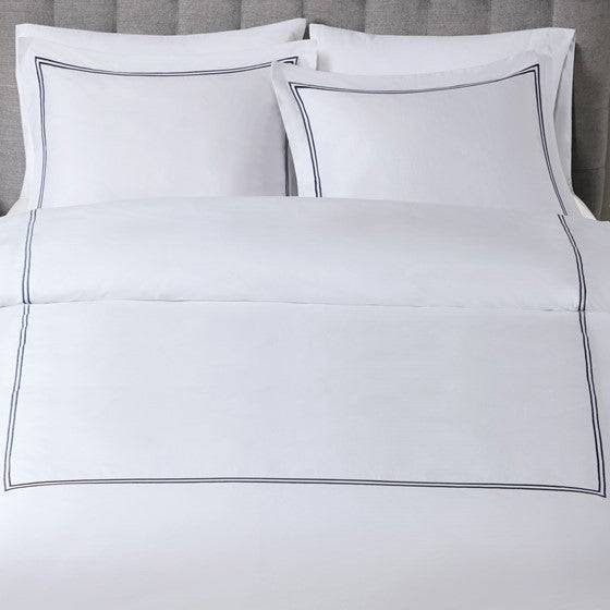 Madison Park Luxury 500TC Luxury Collection 100% Cotton Sateen Embroidered Duvet Cover Set - Quahog Bay Bedding