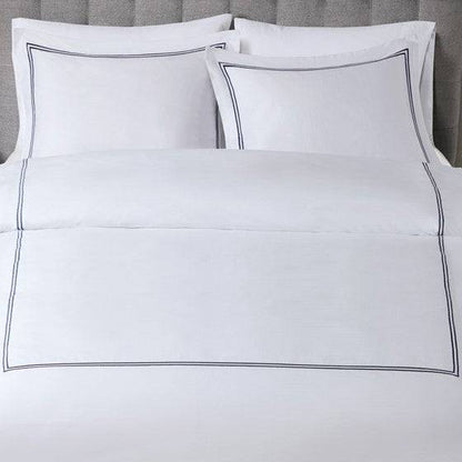 Madison Park Luxury 500TC Luxury Collection 100% Cotton Sateen Embroidered Duvet Cover Set - Quahog Bay Bedding