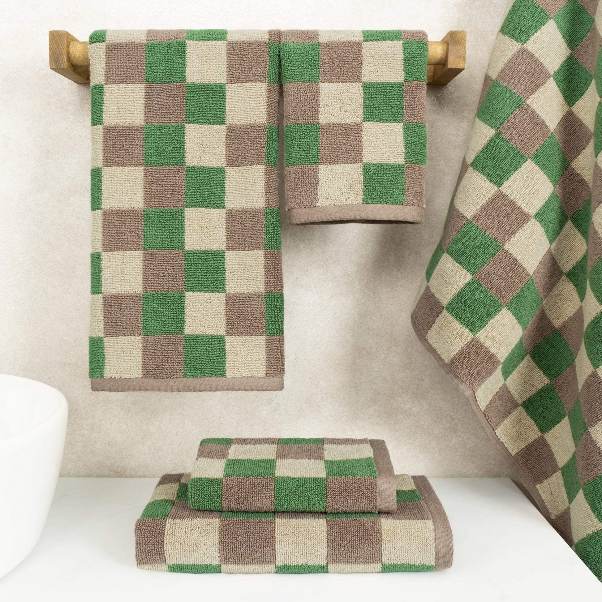 Luxury Bath Towel Set  100% Cotton Yarn Dyed Ultra Soft and Plush - Quahog Bay Bedding