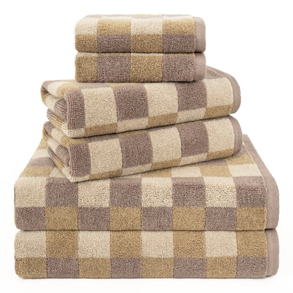 Luxury Bath Towel Set  100% Cotton Yarn Dyed Ultra Soft and Plush - Quahog Bay Bedding
