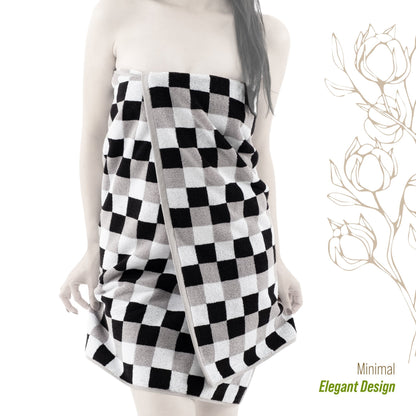 Luxury Bath Towel Set  100% Cotton Yarn Dyed Ultra Soft and Plush - Quahog Bay Bedding