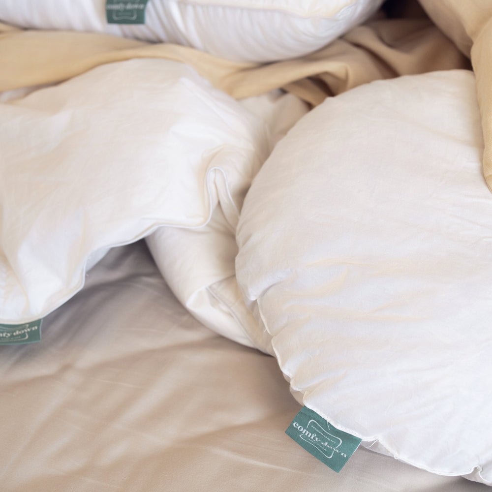 Luxury Rectangle Pillow Inserts - Plump & Shape Holding Feather/Down - Quahog Bay Bedding