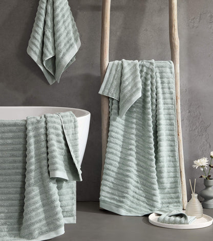 Luxury Turkish Cotton Rib Towel Set - Quahog Bay Bedding