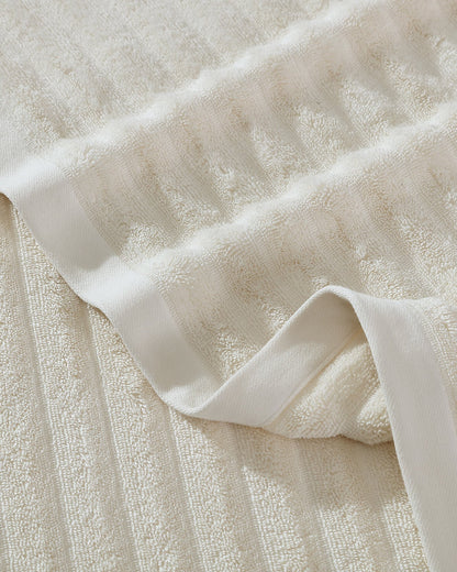 Luxury Turkish Cotton Rib Towel Set - Quahog Bay Bedding