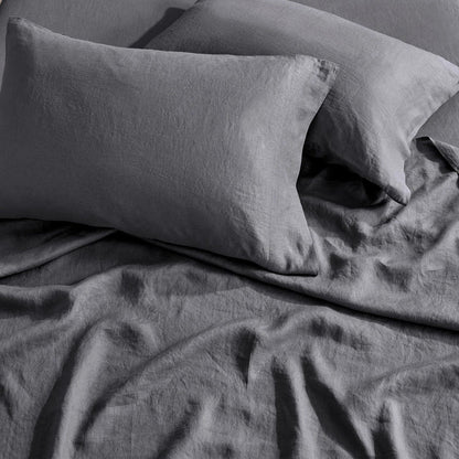 Luxury Washed Linen Sheet Set - Luxury Linen Sheets - Quahog Bay Bedding