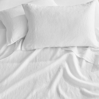 Luxury Washed Linen Sheet Set - Luxury Linen Sheets - Quahog Bay Bedding