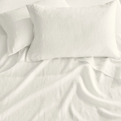 Luxury Washed Linen Sheet Set - Luxury Linen Sheets - Quahog Bay Bedding