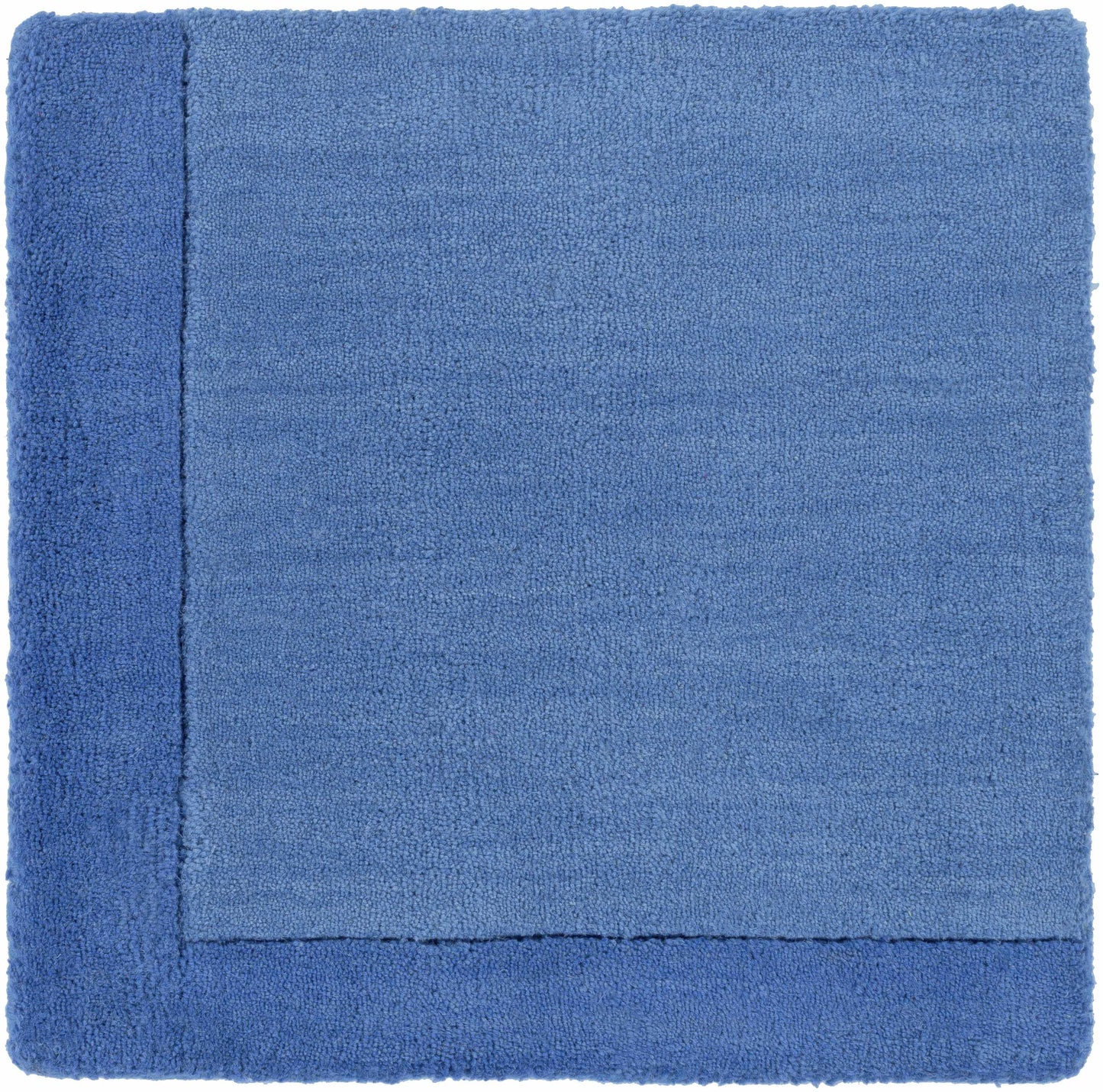 Macedon Blue Bordered Wool Rug