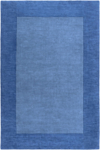 Macedon Blue Bordered Wool Rug