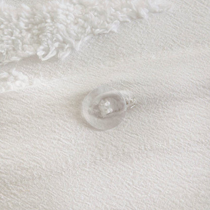 Madison Park Bahari Tufted Coastal Cotton Chenille Palm Duvet Cover Set 3PC - Quahog Bay Bedding