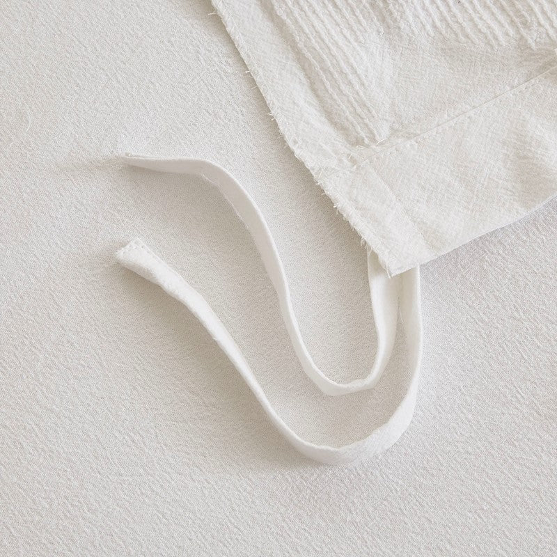 Madison Park Bahari Tufted Coastal Cotton Chenille Palm Duvet Cover Set 3PC - Quahog Bay Bedding