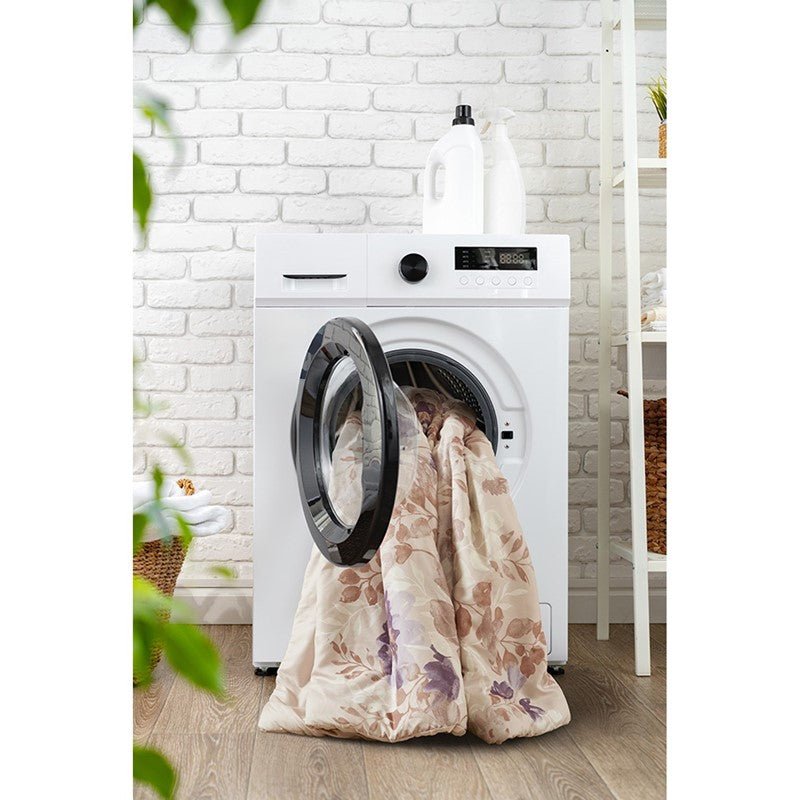 Madison Park Luna Comforter Set with Bed Sheets - Taupe - Floral Bedding Bundle - Quahog Bay Bedding