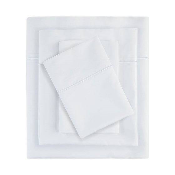 Madison Park Luxury 600TC 100% Pima Cotton Sheet Set With Beautiful Hem Stitching - Quahog Bay Bedding