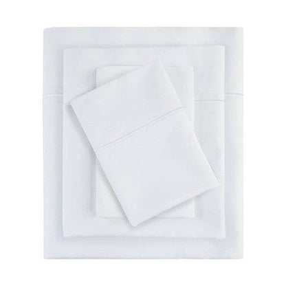 Madison Park Luxury 600TC 100% Pima Cotton Sheet Set With Beautiful Hem Stitching - Quahog Bay Bedding