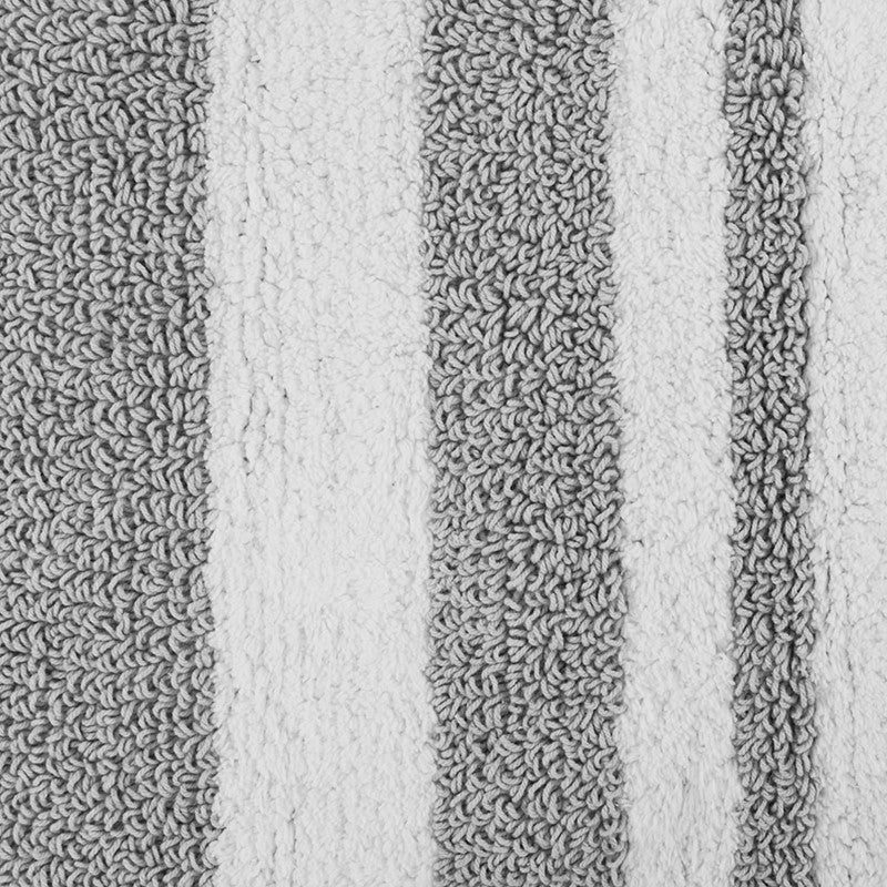 Madison Park Spa Cotton Reversible Bath Rug - Grey - Quahog Bay Bedding