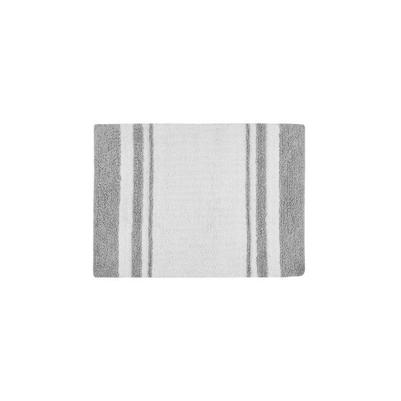 Madison Park Spa Cotton Reversible Bath Rug - Grey - Quahog Bay Bedding