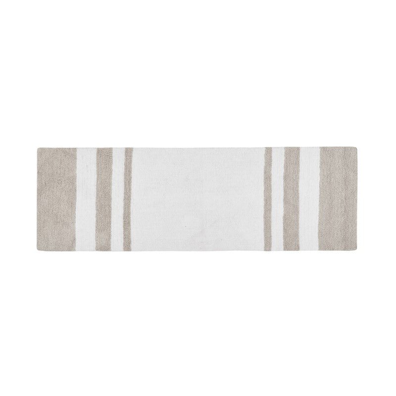 Madison Park Spa Cotton Reversible Bath Rug - Taupe - Quahog Bay Bedding