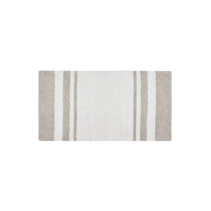 Madison Park Spa Cotton Reversible Bath Rug - Taupe - Quahog Bay Bedding