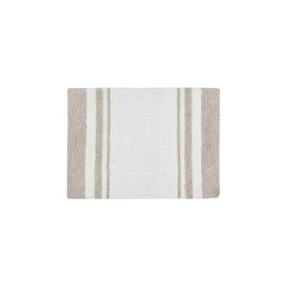 Madison Park Spa Cotton Reversible Bath Rug - Taupe - Quahog Bay Bedding