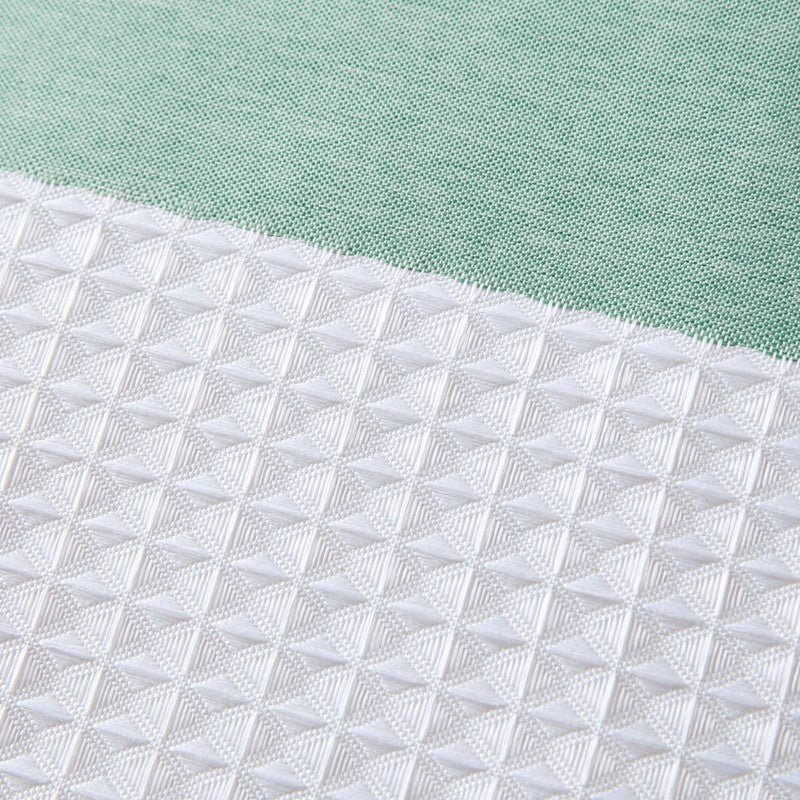 Madison Park - Spa Waffle Shower Curtain - Aqua - Quahog Bay Bedding