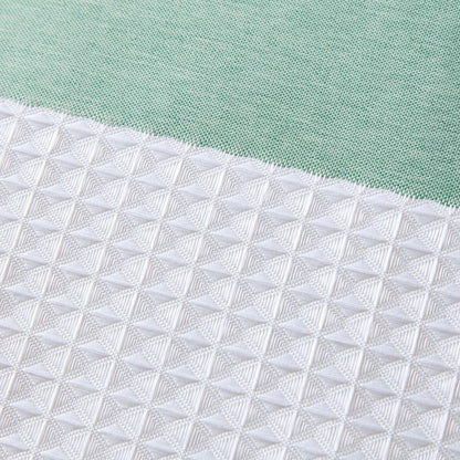 Madison Park - Spa Waffle Shower Curtain - Aqua - Quahog Bay Bedding