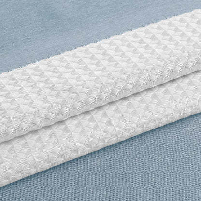 Madison Park - Spa Waffle Shower Curtain - Blue - Quahog Bay Bedding