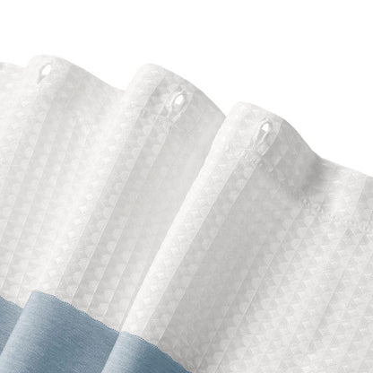 Madison Park - Spa Waffle Shower Curtain - Blue - Quahog Bay Bedding