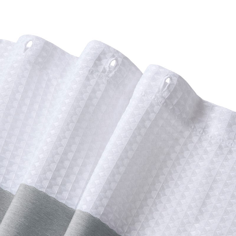 Madison Park - Spa Waffle Shower Curtain - Charcoal - Quahog Bay Bedding