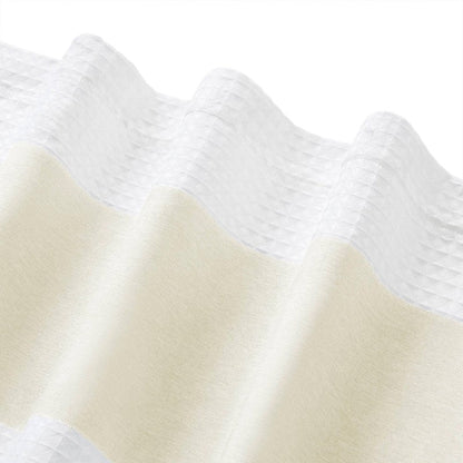 Madison Park - Spa Waffle Shower Curtain - Cream - Quahog Bay Bedding